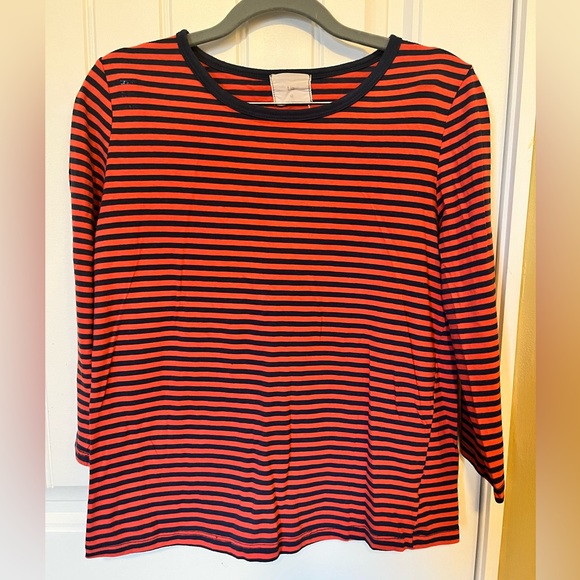 T.la Striped 3/4 Sleeve Top - Picture 1 of 1